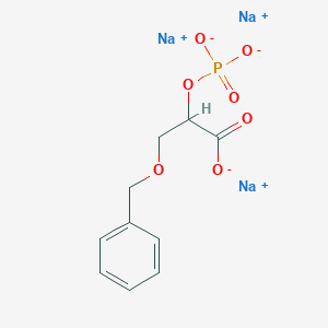molecular formula C₁₀H₁₀Na₃O₇P B1150814 Trisodium 3-O-Benzyl-2-phosphonyl-D-glycerate 