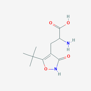 molecular formula C10H16N2O4 B115082 2-Amino-3-(3-hydroxy-5-tert-butylisoxazol-4-yl)propionic acid CAS No. 140158-50-5