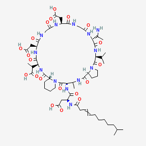 molecular formula C57H89N13O20 B1150829 Aspartocin D 