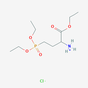 molecular formula C10H23ClNO5P B115084 Ethyl 2-amino-4-(diethoxyphosphoryl)butanoate hydrochloride CAS No. 156393-79-2
