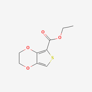 molecular formula C9H10O4S B11509554 Ethyl 2,3-dihydrothieno[3,4-b][1,4]dioxine-5-carboxylate 
