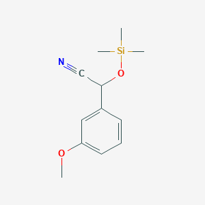 molecular formula C12H17NO2Si B115110 2-(3-Methoxyphenyl)-2-trimethylsilyloxyacetonitrile CAS No. 93554-98-4