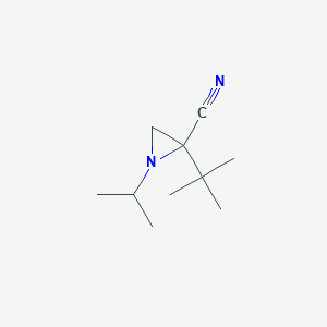 2-Tert-butyl-1-propan-2-ylaziridine-2-carbonitrile
