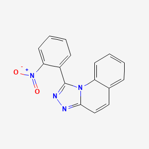 molecular formula C16H10N4O2 B11512082 1-(2-Nitrophenyl)-[1,2,4]triazolo[4,3-a]quinoline 