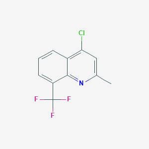 molecular formula C11H7ClF3N B115121 4-Chloro-2-Methyl-8-(Trifluoromethyl)Quinoline CAS No. 140908-89-0