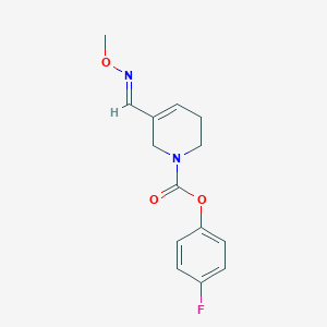 4-Fluorophenyl (E)-3,6-dihydro-5-((methoxyimino)methyl)-1(2H)-pyridinecarboxylate
