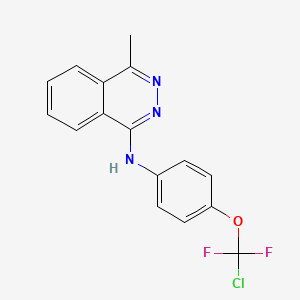 molecular formula C16H12ClF2N3O B11513020 N-{4-[chloro(difluoro)methoxy]phenyl}-4-methylphthalazin-1-amine 