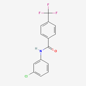molecular formula C14H9ClF3NO B11513021 Benzamide, N-(3-chlorophenyl)-4-trifluoromethyl- 
