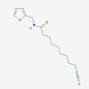 molecular formula C16H23NO2 B11513216 N-(furan-2-ylmethyl)undec-10-ynamide 