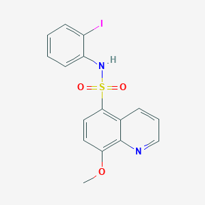 molecular formula C16H13IN2O3S B11513269 N-(2-iodophenyl)-8-methoxyquinoline-5-sulfonamide 
