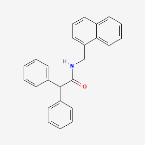 molecular formula C25H21NO B11513644 N-(naphthalen-1-ylmethyl)-2,2-diphenylacetamide 