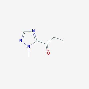 molecular formula C6H9N3O B115137 1-(1-Methyl-1H-1,2,4-triazol-5-yl)propan-1-one CAS No. 153334-14-6