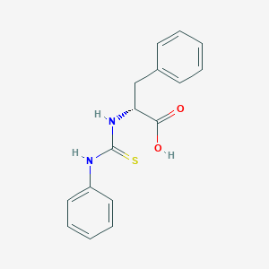 molecular formula C16H16N2O2S B115139 (R)-3-phenyl-2-(3-phenylthioureido)propanoic acid CAS No. 154738-10-0