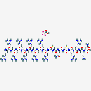 molecular formula C89H171F3N52O21S2 B1151391 GO-203 TFA CAS No. 1222186-26-6