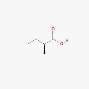 molecular formula C5H10O2 B115142 (S)-2-methylbutanoic acid CAS No. 1730-91-2