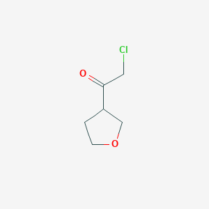 molecular formula C6H9ClO2 B115144 Ethanone, 2-chloro-1-(tetrahydro-3-furanyl)-(9CI) CAS No. 141072-38-0