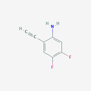 molecular formula C8H5F2N B115145 2-Ethynyl-4,5-difluoroaniline CAS No. 143101-25-1