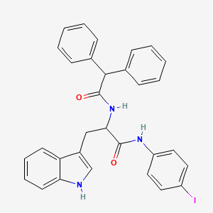 molecular formula C31H26IN3O2 B11514911 Nalpha-(diphenylacetyl)-N-(4-iodophenyl)tryptophanamide 