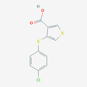 molecular formula C11H7ClO2S2 B115154 4-[(4-氯苯基)硫代]噻吩-3-羧酸 CAS No. 149609-86-9