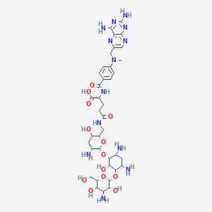 molecular formula C₃₈H₅₇N₁₃O₁₃ B1151586 Methotrexyl Tobramycin Amide Formate 