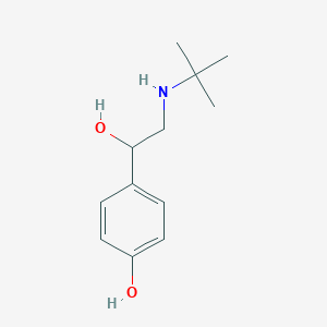 molecular formula C12H19NO2 B115159 4-[2-(Tert-butylamino)-1-hydroxyethyl]phenol CAS No. 96948-64-0