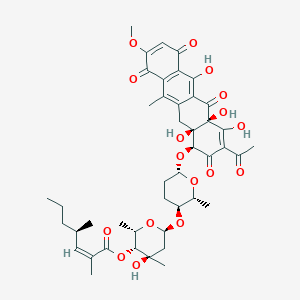 molecular formula C44H54O17 B115161 Dutomycin CAS No. 146663-67-4
