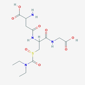molecular formula C₁₄H₂₆N₄O₈S B1151622 S-(N,N-Diethylcarbamoyl)glutathione Sulfoxide 
