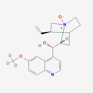 molecular formula C₂₀H₂₁D₃N₂O₃ B1151636 Quinine-d3 N-Oxide 