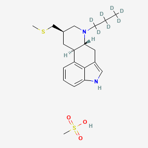 molecular formula C₂₀H₂₃D₇N₂O₃S₂ B1151648 Pergolide Mesylate-d7 