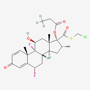molecular formula C₂₅H₂₈D₃ClF₂O₅S B1151727 Cloticasone Propionate-d3 