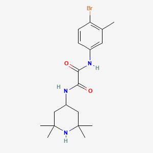 molecular formula C18H26BrN3O2 B11517436 N-(4-bromo-3-methylphenyl)-N'-(2,2,6,6-tetramethylpiperidin-4-yl)ethanediamide 