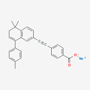 molecular formula C28H23NaO2 B1151750 sodium;4-[2-[5,5-dimethyl-8-(4-methylphenyl)-6H-naphthalen-2-yl]ethynyl]benzoate 