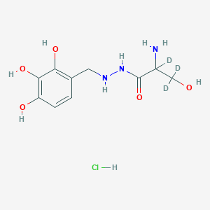 molecular formula C₁₀H₁₃D₃ClN₃O₅ B1151771 Benserazide-d3 Hydrochloride 