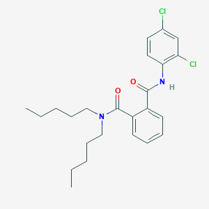 molecular formula C24H30Cl2N2O2 B11517832 N'-(2,4-dichlorophenyl)-N,N-dipentylbenzene-1,2-dicarboxamide 