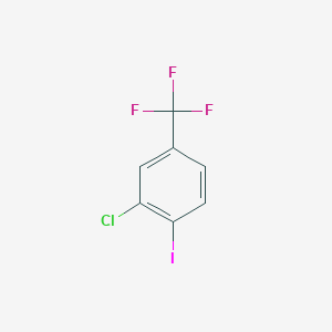 molecular formula C7H3ClF3I B115185 3-Chloro-4-iodobenzotrifluoride CAS No. 141738-80-9