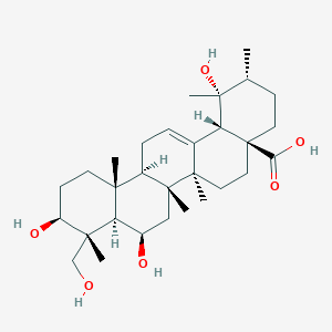 3,6,19,23-Tetrahydroxy-12-ursen-28-oic acid