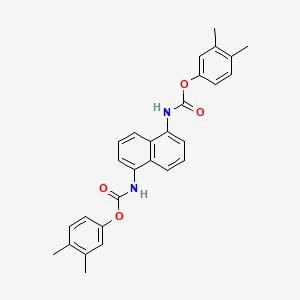 molecular formula C28H26N2O4 B11518655 Bis(3,4-dimethylphenyl) naphthalene-1,5-diylbiscarbamate 