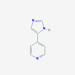 molecular formula C8H8ClN3 B115190 4-(1H-Imidazol-5-yl)pyridine CAS No. 146366-05-4