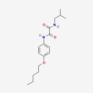 molecular formula C17H26N2O3 B11519058 N-(2-methylpropyl)-N'-[4-(pentyloxy)phenyl]ethanediamide 