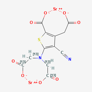 molecular formula C₈¹³C₄H₆N₂O₈SSr₂ B1151926 Strontium Ranelate-13C4 