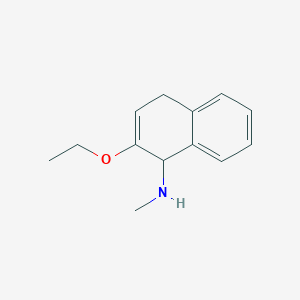 molecular formula C13H17NO B115193 2-ethoxy-N-methyl-1,4-dihydronaphthalen-1-amine CAS No. 149438-72-2