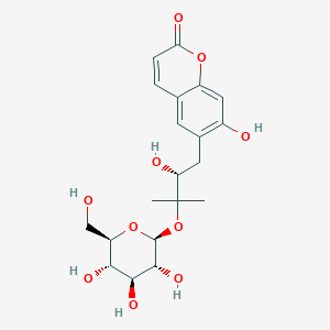 molecular formula C20H26O10 B1151974 Peucedanol 3'-O-glucoside 