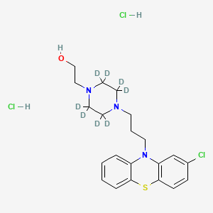 molecular formula C₂₁H₂₀D₈Cl₃N₃OS B1152054 Perphenazine-d8 Dihydrochloride 
