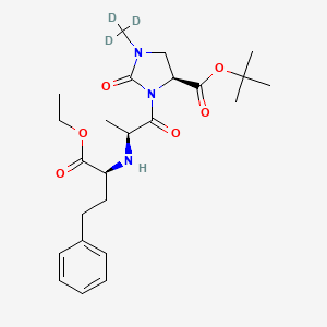 molecular formula C₂₄H₃₂D₃N₃O₆ B1152059 Imidapril tert-butyl ester-d3 
