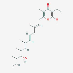 molecular formula C26H38O4 B011521 Actinopyrone C CAS No. 101359-70-0