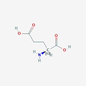 molecular formula C5H9NO4 B115210 (2S)-2-Amino(213C)pentanedioic acid CAS No. 133883-00-8