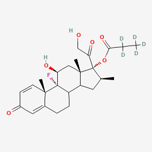 molecular formula C₂₅H₂₈D₅FO₆ B1152108 Betamethasone-17-propionate-d5 