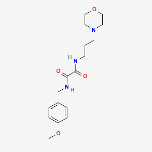 molecular formula C17H25N3O4 B11521086 N-(4-methoxybenzyl)-N'-[3-(morpholin-4-yl)propyl]ethanediamide 