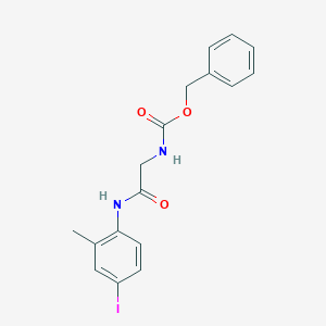 molecular formula C17H17IN2O3 B11521238 Benzyl {2-[(4-iodo-2-methylphenyl)amino]-2-oxoethyl}carbamate 