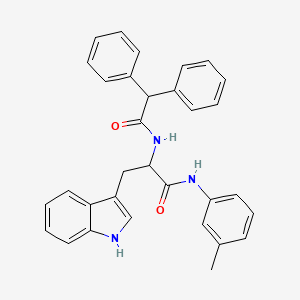 molecular formula C32H29N3O2 B11521309 Nalpha-(diphenylacetyl)-N-(3-methylphenyl)tryptophanamide 